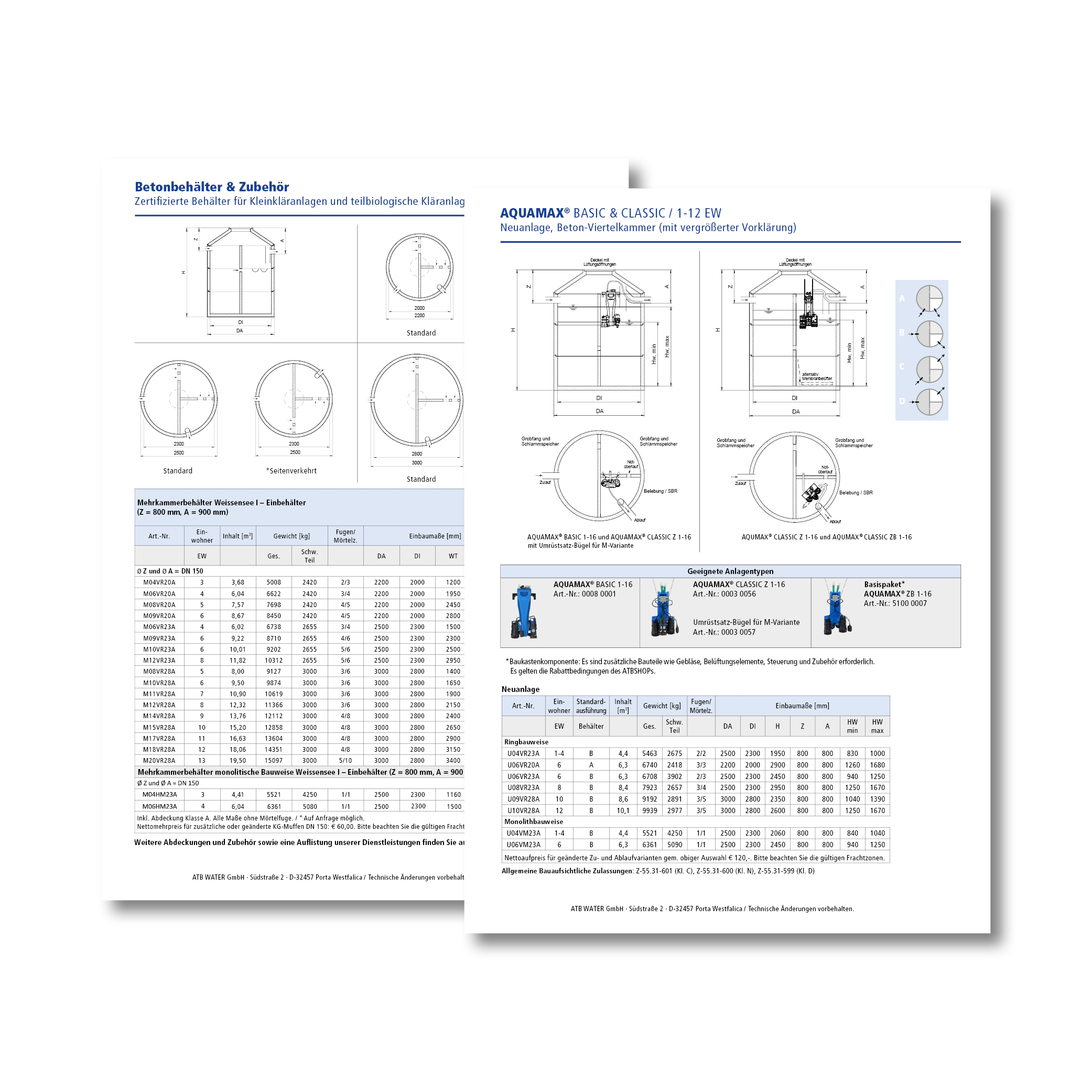 Our datasheets & leaflets