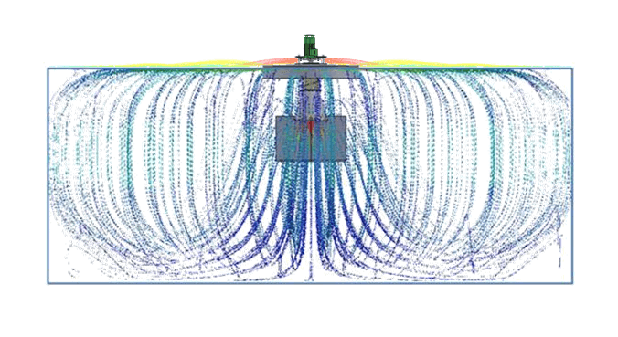 7,5kW aerator in 10x4m basin