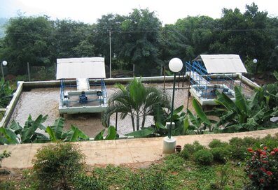Picture of the sewage treatment plant of the University of Kalasalingam