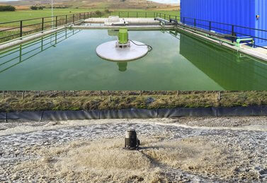 Sewage plant components and solutions for wastewater treatment