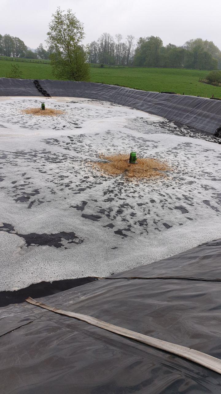 Traitement des eaux de pluie sur une installation de biogaz