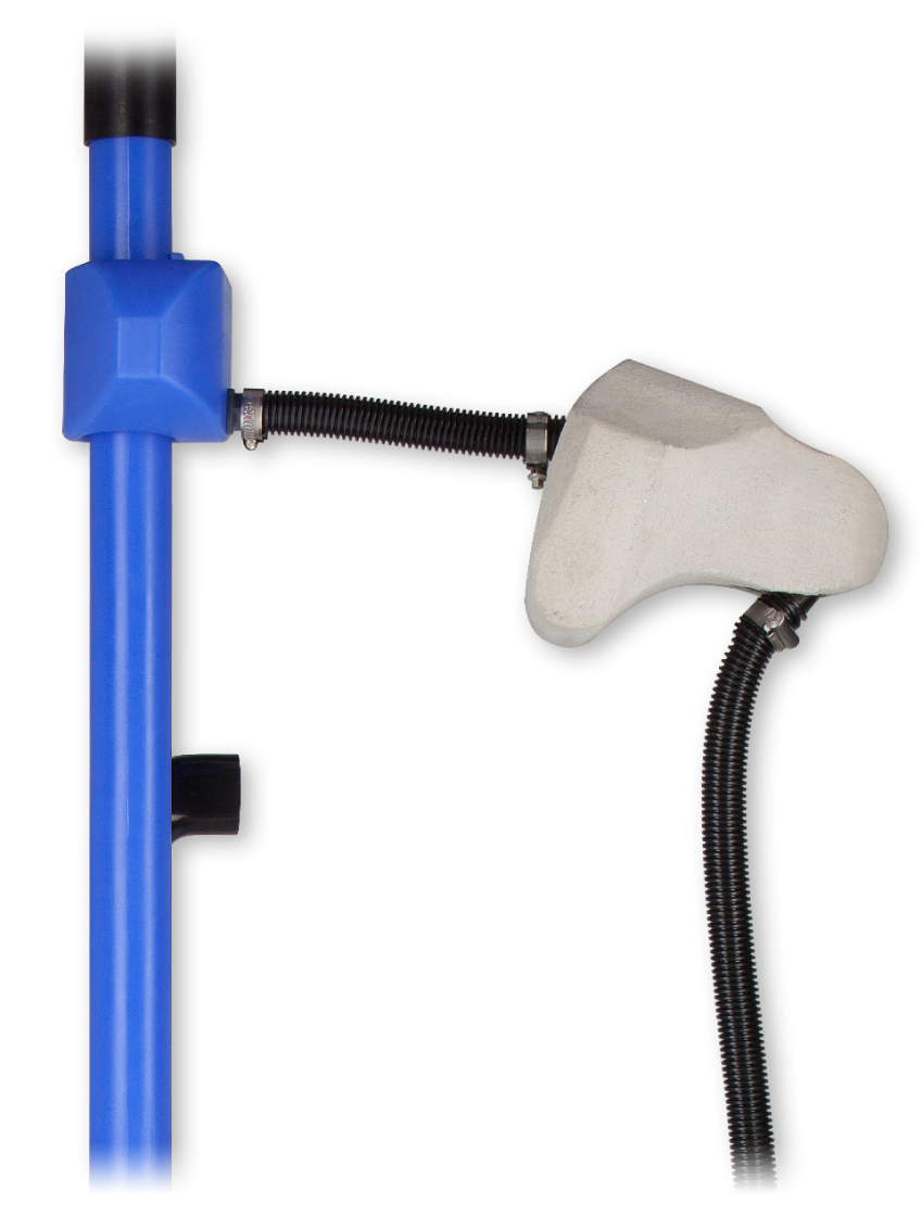 Pipe section with hose from the Puroo system